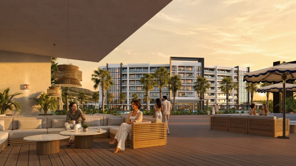 Terrasse commune Port de Plaisance Sint Maarten - Appartement une chambre à vendre