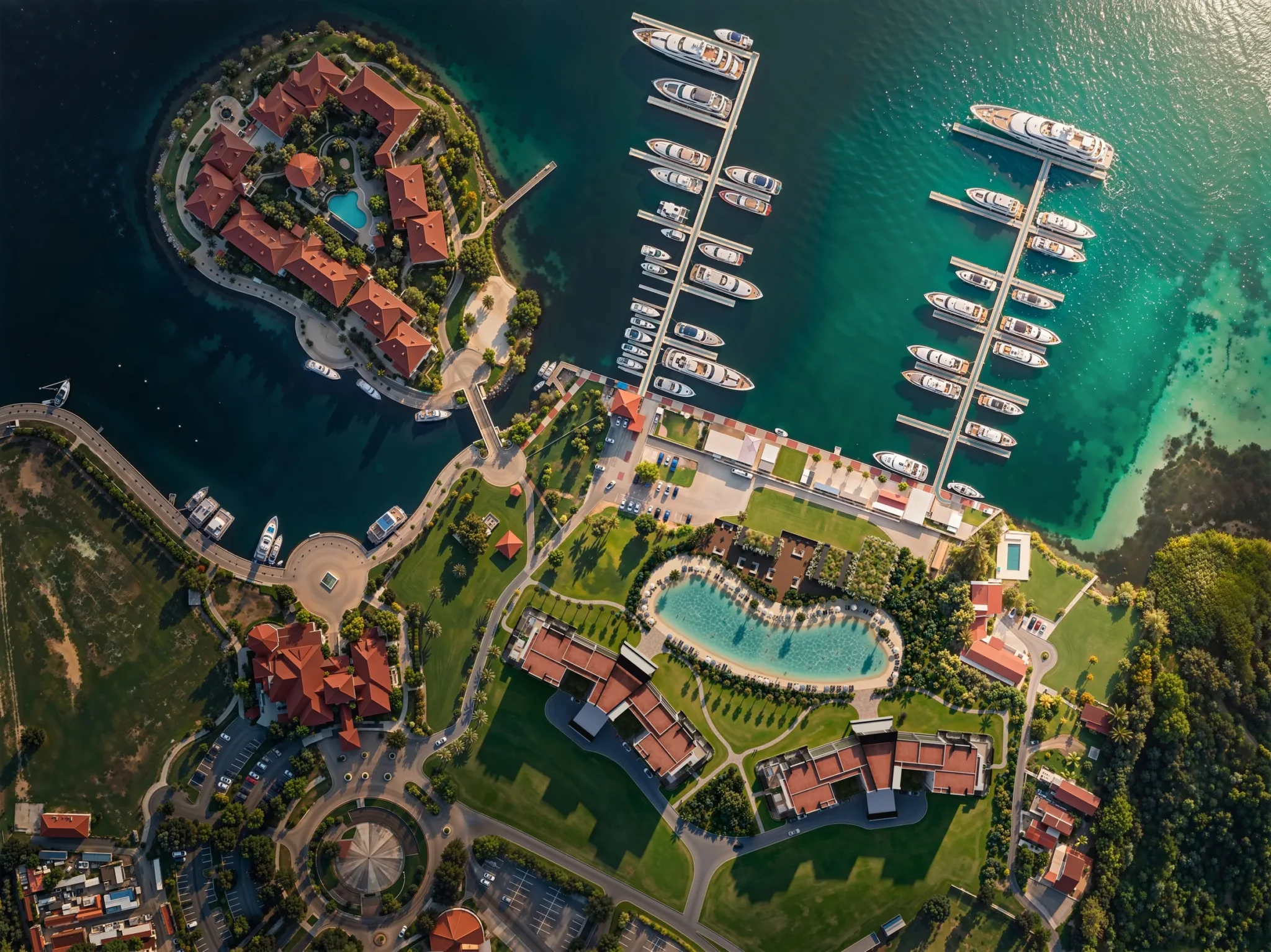 Aerial view of Port de Plaisance and its marina, Sint Maarten — 4U Real Estate