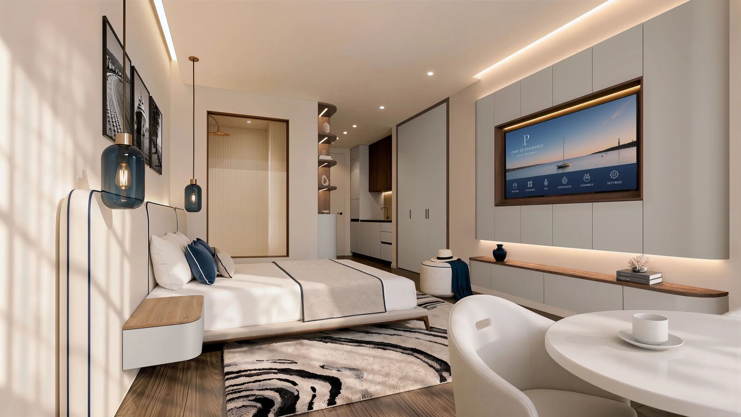 Port de Plaisance studio apartment interior, Sint Maarten